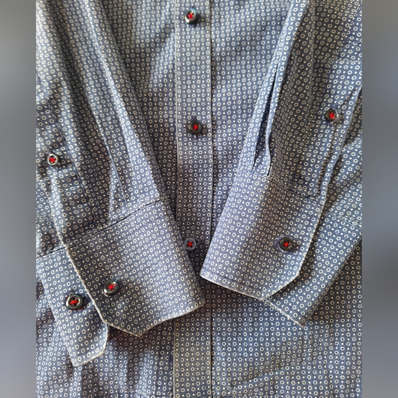 Bruun & Stengade Men's Blue Button Down Shirt Size 17.5 x 44 - Picture 3 of 5